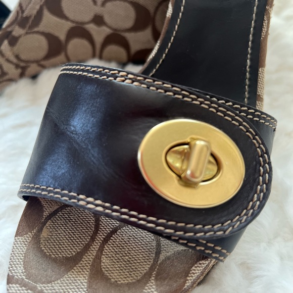 Coach Wedge Sandals - Picture 3 of 10